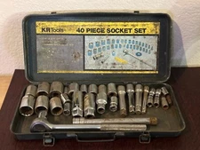 KR Tools Combination Socket Wrench Tool Kit 31PC W/ Box Assorted Craftsman Set