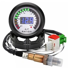 2" 52mm Air Fuel Ratio Gauge Digital Display With Narrowband Oxygen Sensor F1V7