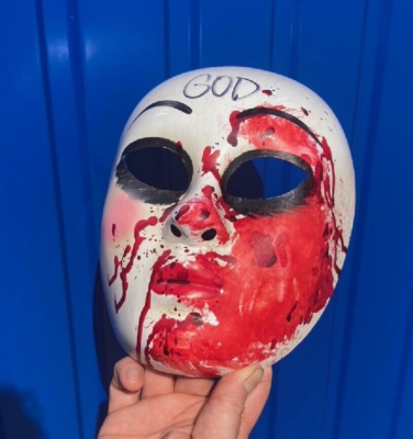 Máscara Luz Led La Purga Halloween The Purge Colores Calidad Color Azul - Foto 5