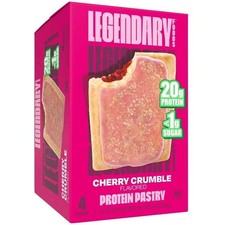Legendary Foods Gluten Free,Protein Pastry ,Cherry Crumble, 8oz,4ct.