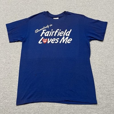 Vintage 90s Someone in Fairfield Loves Me Shirt 80s Large Stedman Made in USA