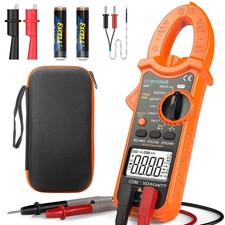Crenova TRMS Clamp Meter 600A NCV 6000 Count Multimeter Electrical Tester Tool