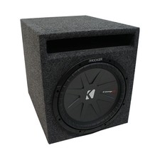 Universal Car Stereo Slotted S Port Single 15" Kicker CompR CWR15 Sub Box 2 Ohm