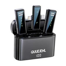 Wireless Lavalier Microphone with Noise Cancellation, 6 Hours of Battery,