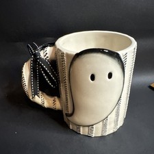 Large Halloween Ghost Coffee Mug Cup 22 Oz Beige 3D NEW