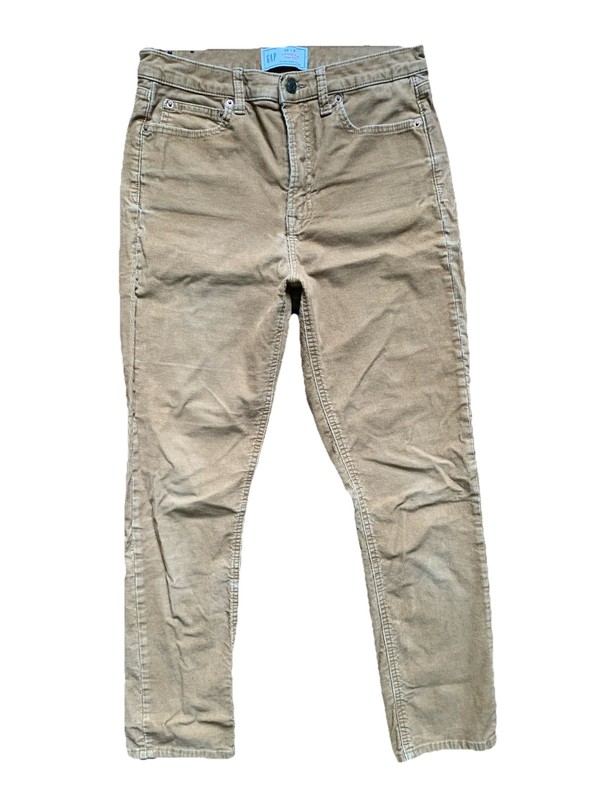 Gap Women’s Vintage Slim High Rise Tan Corduroy Pants Size 29/8