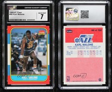 1986-87 Fleer Karl Malone #68 CGC 7 Rookie RC HOF