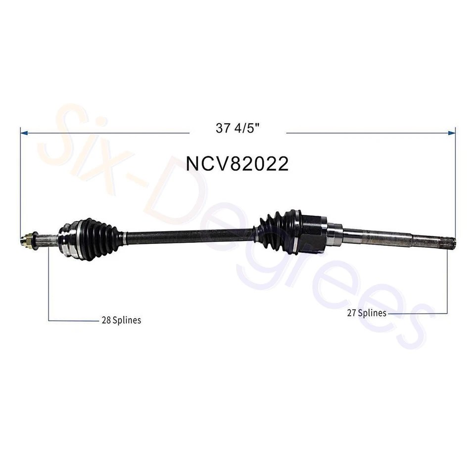 NCV82017 NCV82022 Front CV Axle for 07-17 Jeep Compass, Jeep Patriot 2.4L AWD - Image 3 of 4