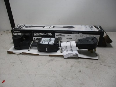 m172) New SouthWire 44270, Surge Guard 50 Amp 120/240V Portable Surge Protector