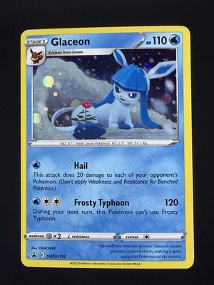 Glaceon SWSH192 Holo Promo Sword & Shield Promo Pokemon Near Mint