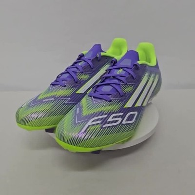 Adidas F50 League FG/MG Soccer Cleats JI0003 Purple Lucid Lemon