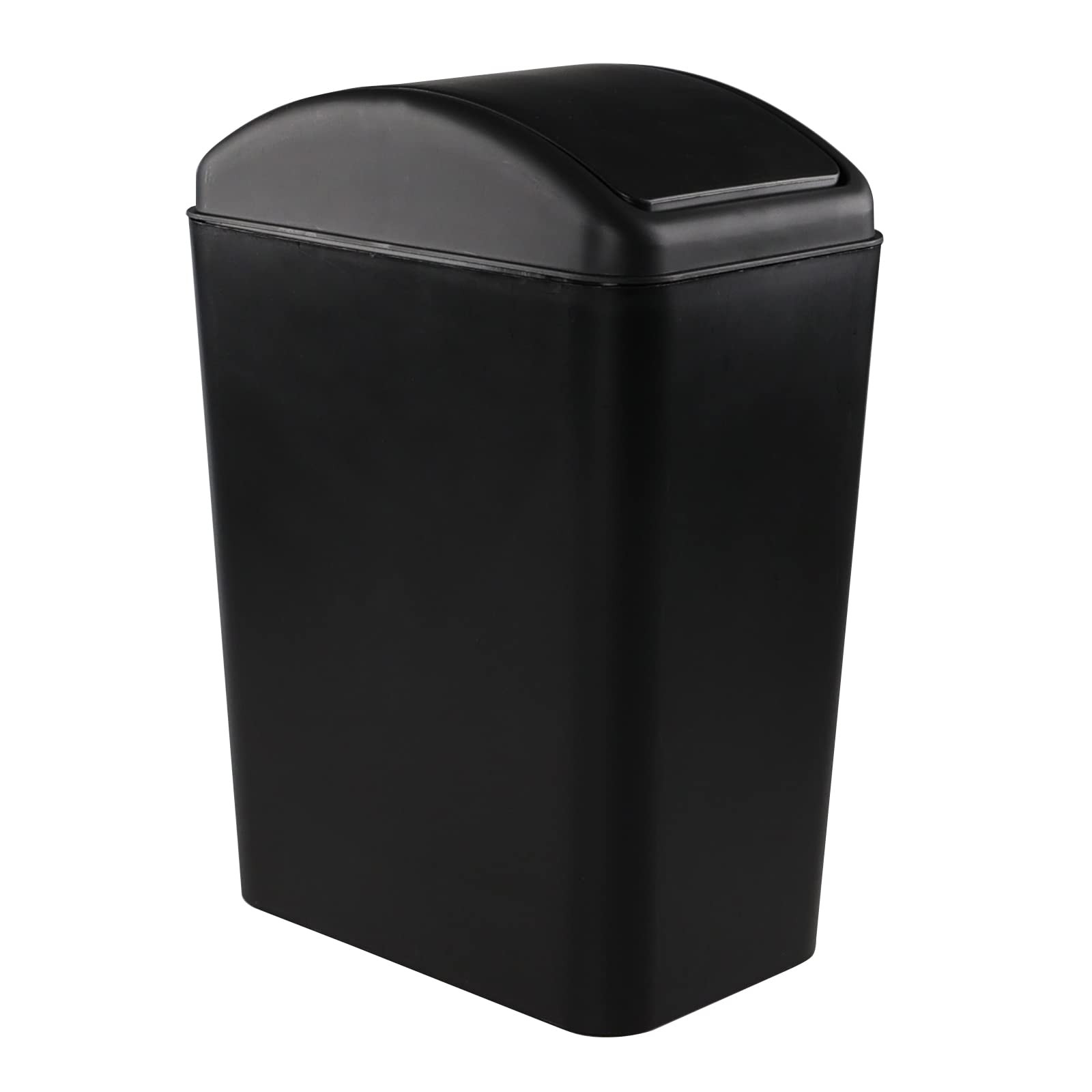 16 L Slim Kitchen Garbage Can, Plastic Rectangular Waste Basket, F