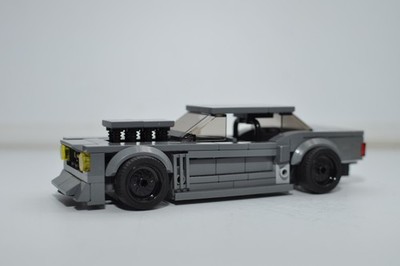Dark Gray Drift Car Itbs Custom Model compatible Built with Real LEGO  Bricks