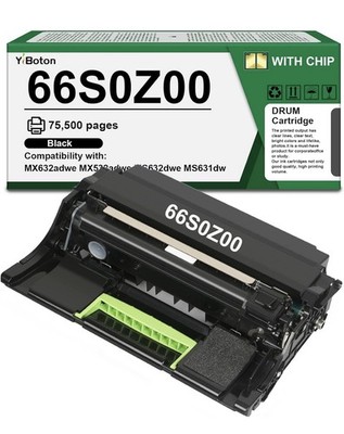 66S0Z00 High Yield Black Drum Unit Replacement for Lexmark Printers
