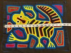 Vintage Kuna Mola Hand Stitched Textile Panel Panama Guna Folk Art Cat ? Lemur ? — photo 2