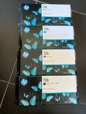 CARTOUCHE ENCRE HP 728 300ML Noire - Jaune - Magenta - Cyan lot de 4 couleurs