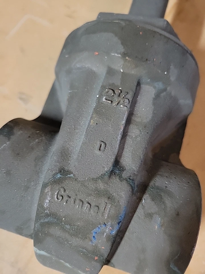 Grinnell 3010SJ Gate Valve 2 1/2" Solder Ends Bronze 125 LB SWP 200 LB WOG New - Image 2 of 4