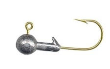 Arkie Gold Hook Unpainted Ball Jig Head 10 Per Pack