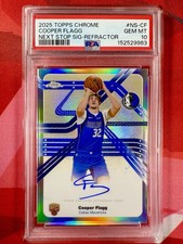 2025 Topps Chrome COOPER FLAGG Next Stop Refractor Auto PSA 10 RC Rookie Card