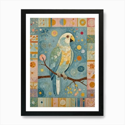 Parrot Portrait Art Print Framed Wall Art Poster Canvas Print Picture