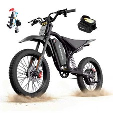 5000w 40mph Electric Dirt Bike 60v 32ah Full Suspension Bigniu Bg-s Pro
