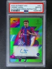 2023-24 Topps Finest UEFA Lamine Yamal RC Auto Neon Green /99 PSA 10 POP11