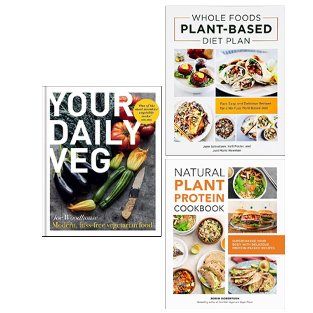 Your Daily Veg HB,Whole Foods Plant Based,Natural Plant Protein  3 Books Set