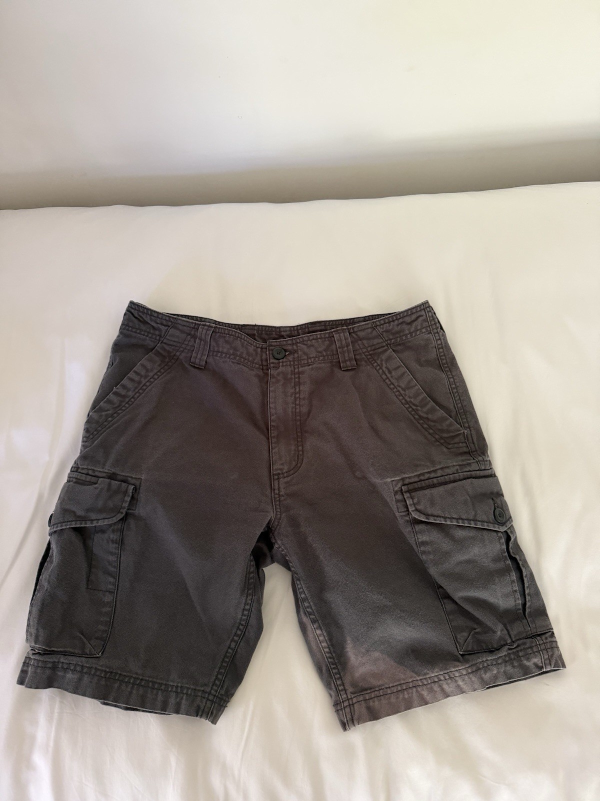 Patagonia Men's Organic Cotton Cargo Shorts, Gray 34x10 READ