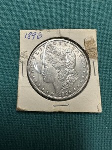 Morgan silver dollar 1896. From Estate.  Free Ship. No Returns