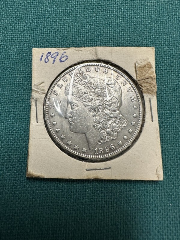 Morgan silver dollar 1896. From Estate.  Free Ship. No Returns