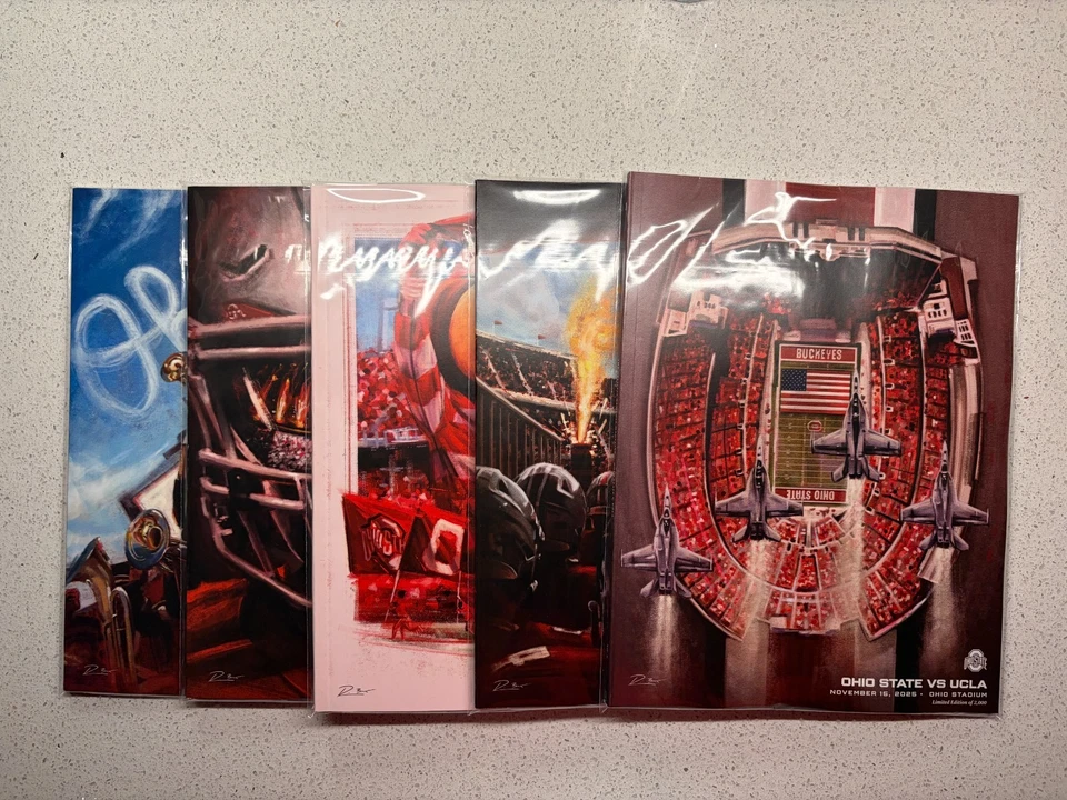 2025 Ohio State Buckeyes Football Home Game-day Programs, NEW in protective wrap - Image 2 of 2