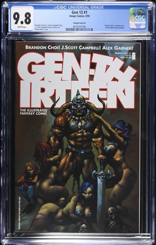Gen 13 #1 - CGC 9.8 - 1995 Cover D Variant Image Comics J Scott Campbell