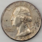 1944-D Washington Quarter - Circulated - Full of Detail but Dirty - 90% Silver