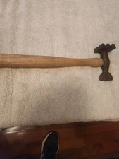 Primitive Solid Metal Meat Tenderizer Tool 7" Vintage