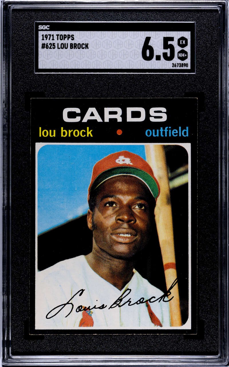 1971 Topps #625 Lou Brock SGC 6.5 Cardinals