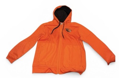Oregon State Beavers Hoodie Full Zip Sweatshirt Orange NCAA OSU Hooded Jacket