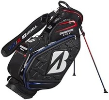 BRIDGESTONE Golf Men's Stand Caddy Bag TOUR REPLICA 9.5 x 47 in 4kg Black CB2602