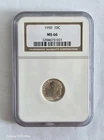 C108. 1950 Roosevelt Dime, NGC MS 66  3204673-021