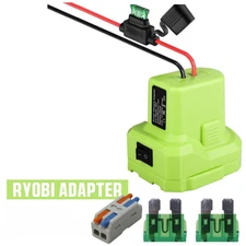 Battery Adapter DIY Power Wheels Converter For Ryobi 18V 14 Gauge with Fuse D