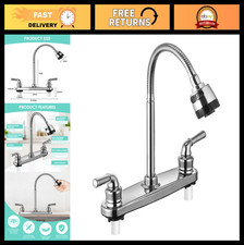 Non-Metallic RV Kitchen Faucet with Flexible Spout for Campers  Motorhomes