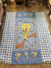 Vintage 1998 Tweety Reversible Twin Comforter Blanket