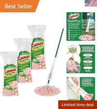 Wonder Mop + 3 Refills, Self-Wringing, Microfiber Floor Mop