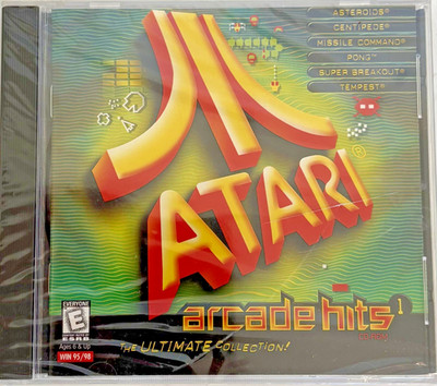 Atari Arcade Hits 1 The Ultimate Collection (PC, 1999) CD-ROM Windows 95/98 NEW
