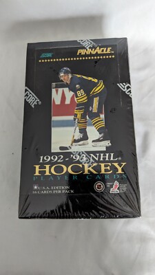 1992-93 Score Pinnacle Hockey Wax Pack Box Card Set 1993 FACTORY SEALED