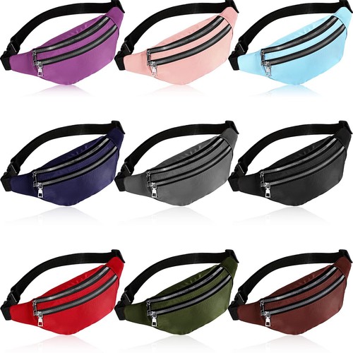 9 Pcs Fanny Pack Bulk for Women Men with Adjustable Strap Waterproof Waist Pa... - 第 1/7 張圖片