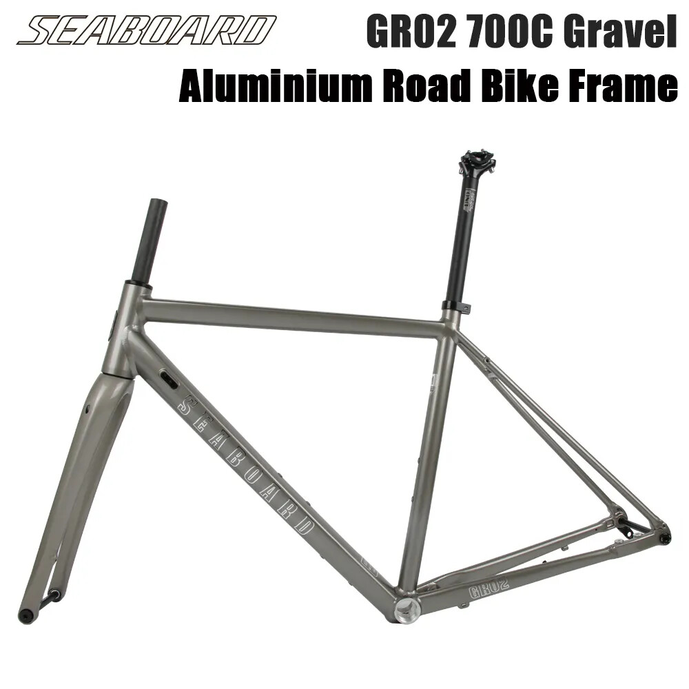 Road Bike Frame Gravel Off-Road Disc Brake Alloy 700C Cylinder