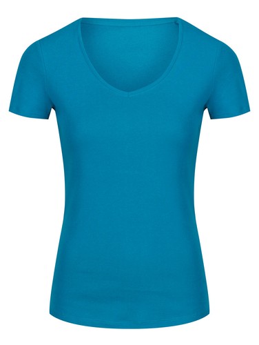 New T Shirt Tops Ex Famous Store Womens Soft Pure Cotton Short Sleeve V Neck Tee - Picture 43 of 48