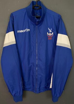 MEN'S MACRON FC CRYSTAL PALACE 2015/2016 TRACK JACKET SOCCER FOOTBALL SIZE M