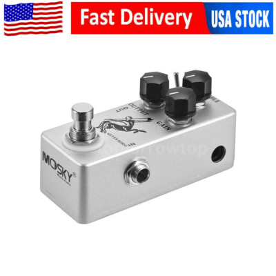 MOSKY Silver Horse Guitar Effect Pedal Overdrive Boost Effect True Bypass LED US