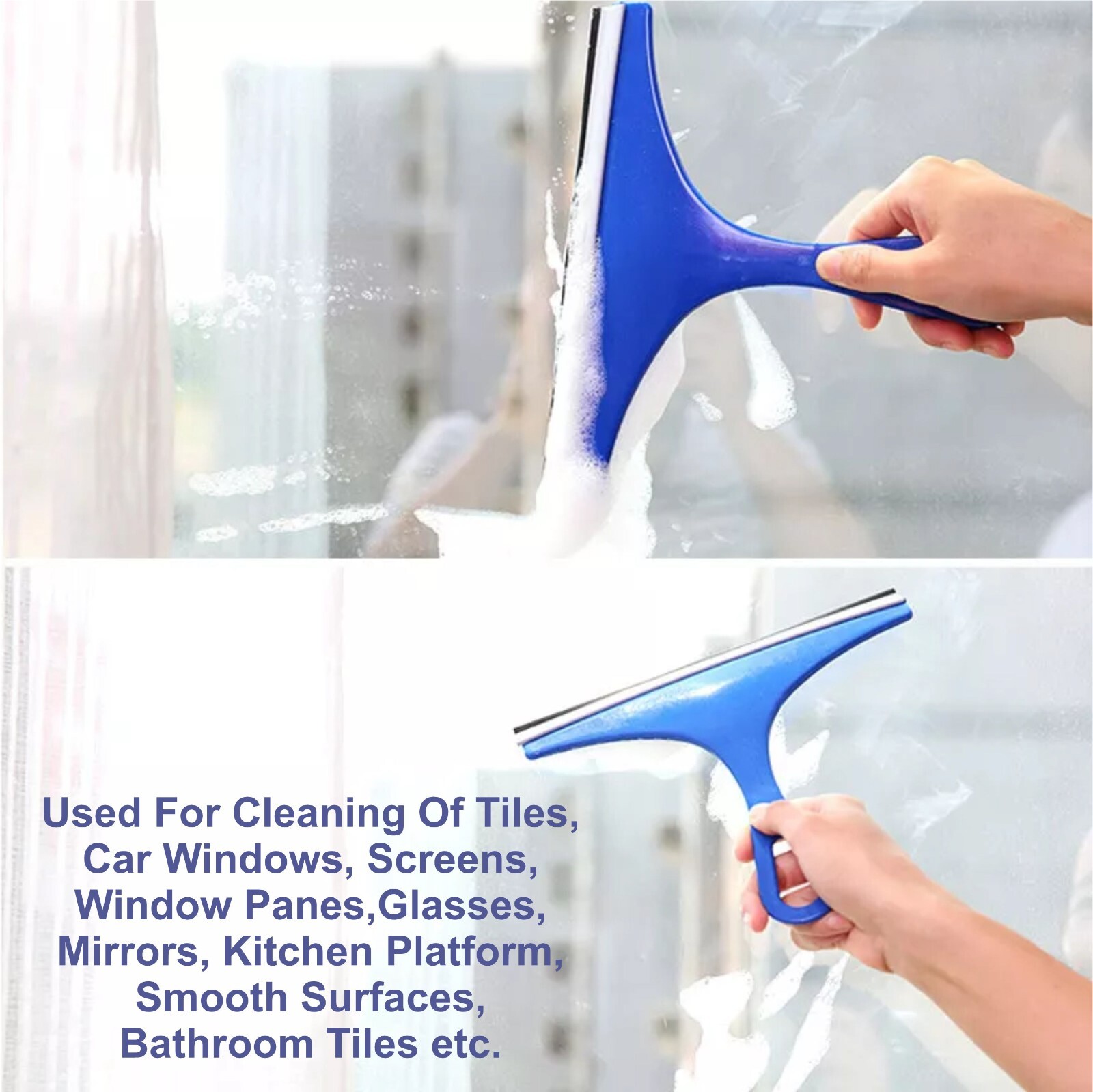 Bathroom Shower Screen Squeegee Glass Window Cleaning Wiper Cleaner Car